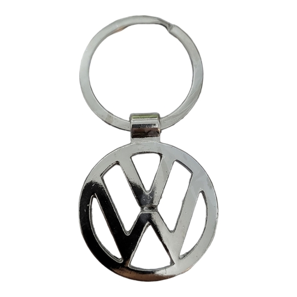VW Silver Tone Keychain/Ring - Picture 2 of 5